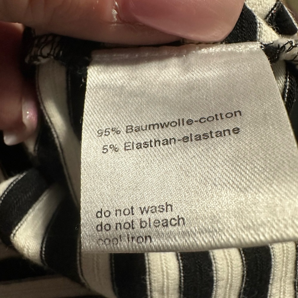 AKRIS Punto black and white striped top size 14. Beautiful see through detail - Picture 2 of 12